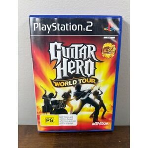 Guitar Hero World Tour PS2 PlayStation 2 Pg Game with Manual Activision